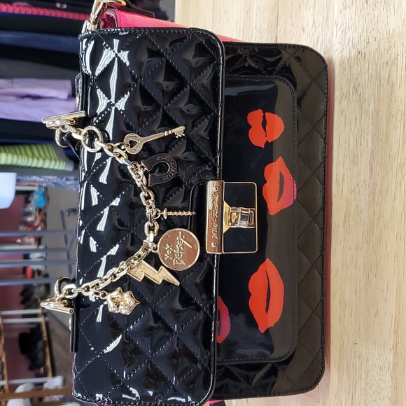 Betsey Johnson Crossbody Satchel With Charms Excellent and Super Cute! - Picture 1 of 15
